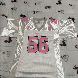 NWOT White and Pink Jersey with Number 56